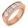 14K Rose 2 .625 CTW Diamond Mens Ring Ref 14769589
